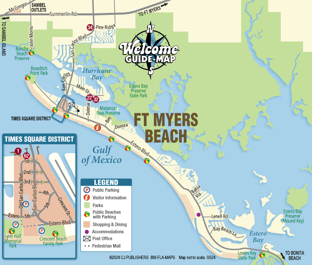 Ft Myers Beach Map T